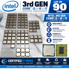 (Lot of 90) Intel 3rd Gen Core i3 i5 i7 Desktop CPUs – Mixed B Grade Lot READ picture