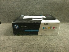 CF500XM 202X New Genuine HP Cyan Yellow Magenta High Yield Toner Set picture