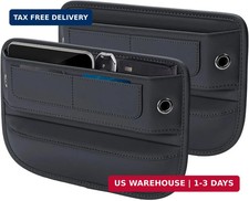Universal Fit Premium Leather Car Seat Gap Filler Organizer, Center Console Orga picture