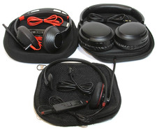 Lot of 3 Headsets Poly C5220 Plantronics 300 DA Siindoo ANC2 Office USB 3.5mm PC picture