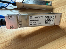 Genuine MikroTik XS+DA0001  1/10/25G Direct Attach Cable, 1m SFP  SFP+ SFP28 picture