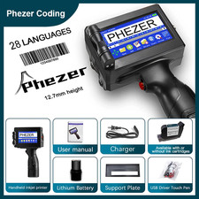 P15 12.7mm/25.4mm 28 Languages Label Printer QR Bar Batch Code Date Number Logo  picture