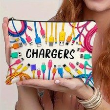 Colorful USB Cable Storage Bag Travel Organizer Zipper Pouch Charger Case Home picture