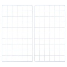 2Pcs Iron Wire Grid Panel Board Photo Display Holder Hanging Frame White 20