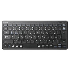 ELECOM USB-A Keyboard with Wireless Receiver Pantograph Mini Keyboard Black picture