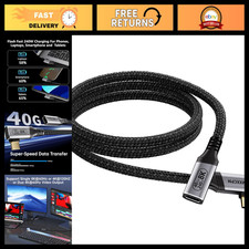 3.3FT USB-C Right Angle Extension Cable, 40Gbps Data Transfer, 240W Fast Chargin picture