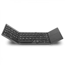 FOLDING WIRELESS KEYBOARD RECHARGEABLE KEYPAD SLIM COMPACT For PHONES & TABLETS picture