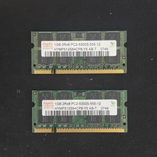 Hynix PC2-5300S 2GB (2x1GB) SO-DIMM 667 MHz DDR2 SDRAM (HYMP112S64CP6-Y5 AB) picture