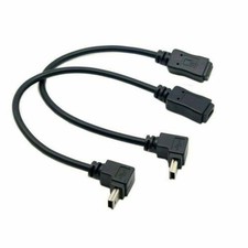 NFHK Mini USB 5-Pin Male to Female Extension Cable Up + Down Angle Japan Import picture