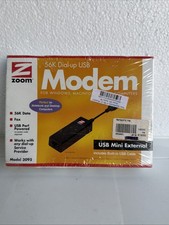 Zoom 56K Dial-Up USB Modem Model 3095 New Sealed Windows Mac Linux picture
