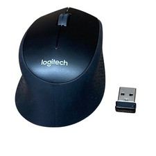 Logitech M330 Silent Plus Wireless Mouse Black w/ USB Receiver Dongle 910-004905 picture