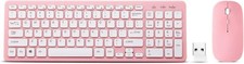 Combo De Teclado Y Mouse Inalambricos Compact Slim Para Computadora portátil PC3 picture