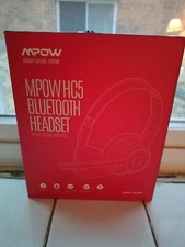 Mpow Wireless Bluetooth 5.0 Headset Trucker Driver Over Head Headphones Dual Mic picture