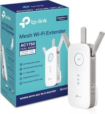 TP-Link WiFi Range Extender Repeater AC1750 Dual Band RE450 Internet Booster picture