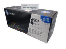 Genuine HP 650A Black CE270A Print Toner Cartridge  D picture
