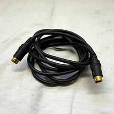 Black PS/2 Mini-DIN Male to Male Cable Gold Plated 5-14 ft (1:1) picture
