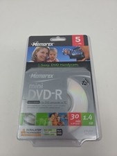 Memorex Blank Mini DVD-R, 5 Pack for Camcorders Or PC, 1.4 GB Up To 60 Minutes. picture