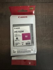 Genuine Canon PFI-102M Magenta 130ml Ink Tank New Sealed Expired 11/2019 picture