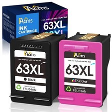 FACMS Remanufactured Ink Cartridge Replacement for HP 63 63XL 63XL for Envy 4... picture