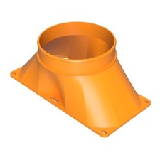 Dual 120mm Fan Duct Adapter 3 4 5 Inch 75 100 125mm PC Exhaust Sim Racing picture