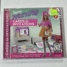 Barbie Print'n Play CD-ROM Cards & Invitations Windows 3.1 95 picture