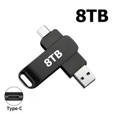 16TB USB 3.2 Flash Drive Dual Type-C OTG Metal Storage Memory Stick Pen Drive picture