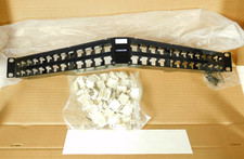 760109736 CommScope M4800A Angled Copper Patch Panel, 48-Port, 1 RU, Black picture