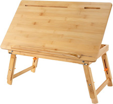 Drawing Table Nnewvante Laptop Desk, Adjustable Bamboo Bed Tray, Large picture