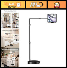 Adjustable Aluminum Tablet Floor Stand for Bed, iPad Holder, Portable & Versatil picture