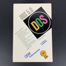 Microsoft MS DOS 5.0 IBM 3.5 inch Diskettes IBM and Compatibles 1992 Open Box picture