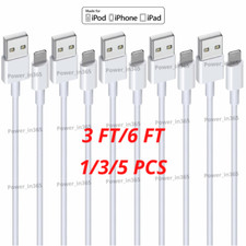 Lot 3Ft 6Ft USB Data Cable For Apple iPhone 6 7 8 SE XR 11 12 13 14 Charger Cord picture