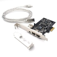 Padarsey PCIe 3 Ports 1394A Firewire Expansion Card, PCI Express (1X) to Exte... picture