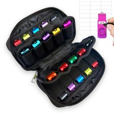 WesData USB Flash Drive Storage Case, 20 Slots Electronic 20 Slots, Black picture