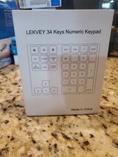 Aluminum Rechargeable Wireless Numeric Keypad Slim Bluetooth Number Pad 34-Keys picture