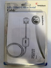 Radio Shack #26-183 Gold Plated USB to Serial DB-9 Connector 6 Ft Cable NEW picture