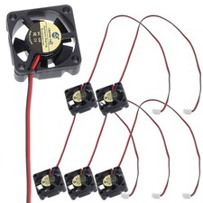 6Pcs Mini Quiet Cooling Fan for Printers and Small Appliances Black picture