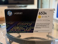HP 653A Yellow Original LaserJet Toner Cartridge, CF322A Sealed New picture