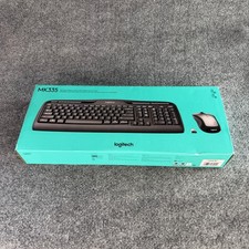 NIB Logitech MK335 Wireless Keyboard Mouse Combo Full Size Black USB NEW SEALED picture