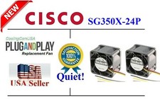 Pack of 2x New QUIET fans for Cisco SG350X-24P PoE Managed Switch Low Noise picture