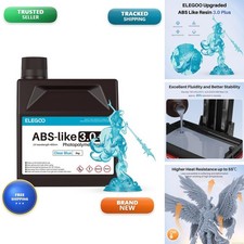 ELEGOO ABS-Like Resin 3.0 Plus Clear Blue 2000G picture