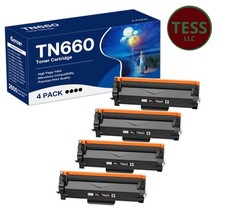 4 Pieces TN660 Premium Toner Cartridge Replacement Compatible for Brother, Black picture
