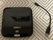 🥥 Liteon External Slim DVD-ROM 8X Top Load Design (GREAT CONDITION‼️)AS IS👇 picture