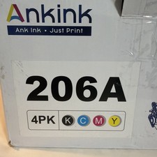 206A Toner Cartridge 4 Pack (B/C/Y/M) HP 206A High Capacity (Sealed) Ankink picture