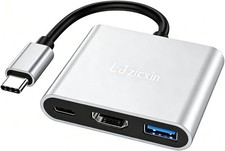 USB-C to HDMI Adapter 4K 100W PD USB 3.0 Multiport Converter USB Type C, Silver picture