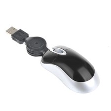 New Mini Retractable USB Optical Scroll Wheel PC Laptop Notebook Mouse Mice Us picture