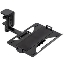 VIVO Clamp-on 12 x 9 inch Rotating Laptop Tray, Extra 12.3” x 8.8”, Black picture
