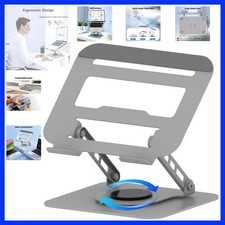 360° Rotation Laptop Stand for Desk Multi-Angle Adjustable, Silvery picture
