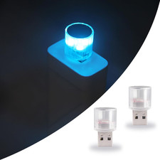 USB LED Car Interior Night Light, 2 Pcs Universal Mini USB LED Decoration Light, picture