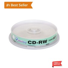 Branded 10 Pack Silver CD-RW 1-12X 700MB/80Min - Quality Rewritable Discs picture