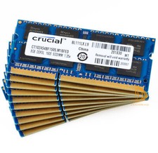 Crucial 10x 8GB 2Rx8 PC3L-12800S DDR3L 1600Mhz SODIMM Laptop Memory Low Density picture